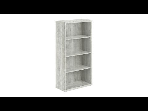 BOOKCASE - 48""H / GREY RECLAIMED WOOD-LOOK / ADJ. SHELVES