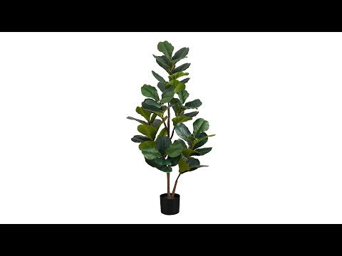 ARTIFICIAL PLANT - 49""H / INDOOR FIDDLE TREE IN A 5"" POT