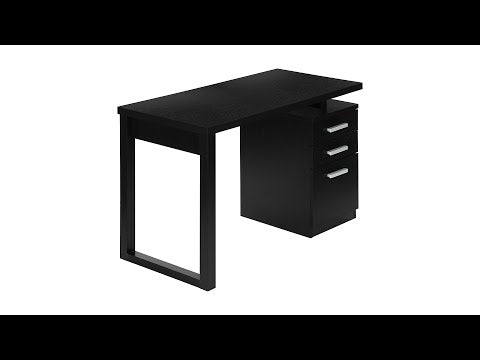 COMPUTER DESK - 48""L / BLACK LEFT OR RIGHT FACING