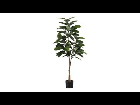 ARTIFICIAL PLANT - 52""H / INDOOR RUBBER TREE IN A 5"" POT